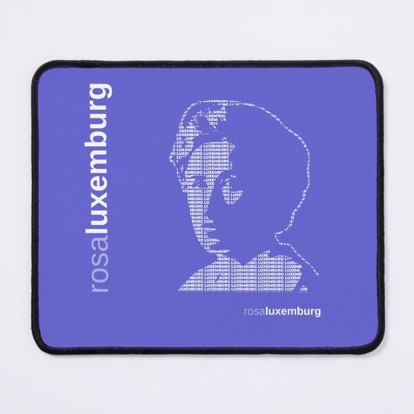 Item preview, Rosa Luxemburg typographic poster (indigo) designed and sold by CMYKStudio.