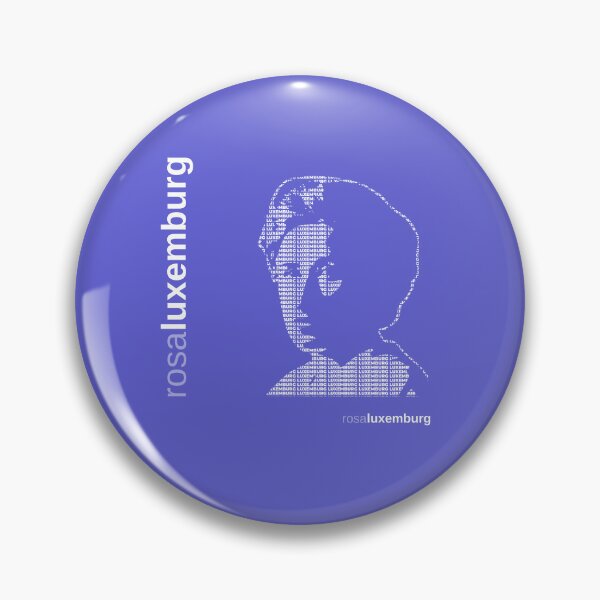 Item preview, Rosa Luxemburg typographic poster (indigo) designed and sold by CMYKStudio.