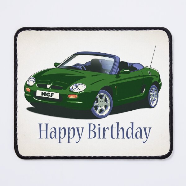 Item preview, Green MG MGF Car Birthday Card designed and sold by Webazoot Industries - Car Art.