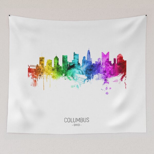 Artikelvorschau, Columbus Ohio Skyline entworfen und verkauft von ArtPrints.