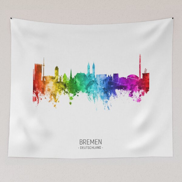 Artikelvorschau, Bremen Germany Skyline entworfen und verkauft von ArtPrints.