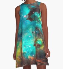 Galaxy / Seahorse / Large Magellanic Cloud / Tarantula Nebula A-Line Dress