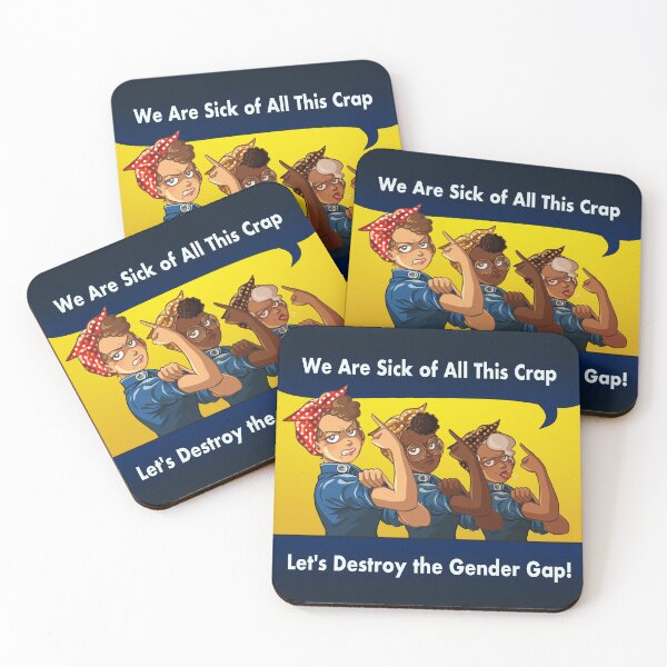 Item preview, Let's Destroy the Gender Gap! designed and sold by FabsDesign.