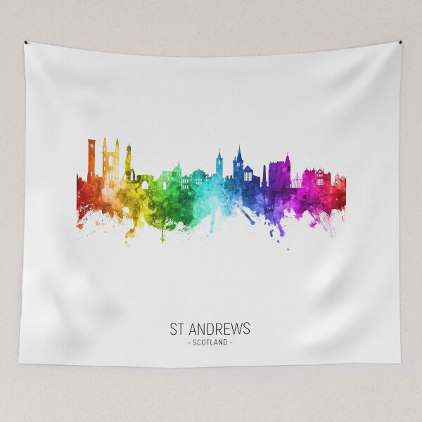 Item preview, St Andrews Scotland Skyline designed and sold by ArtPrints.