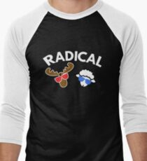 Radical Moose Lamb T Shirt Men's Baseball ¾ T-Shirt