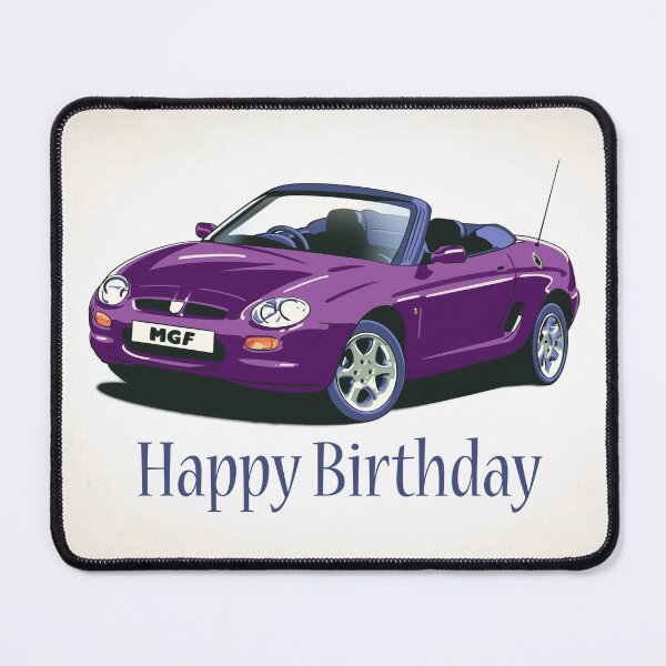 Item preview, Amaranth Purple MG MGF Car Birthday Card designed and sold by Webazoot Industries - Car Art.