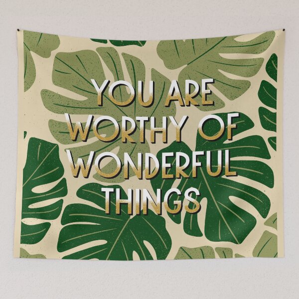 Item preview, Wonderful Things Quote designed and sold by draftsxdoodles.