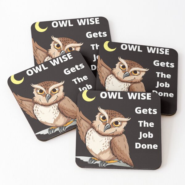 Item preview, Owl Wise Gets Th Job Done, Owl Lovers Gift, Fathers Day designed and sold by LGMmugsdesign.