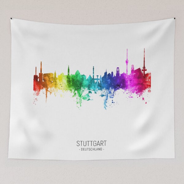 Item preview, Stuttgart Germany Skyline designed and sold by ArtPrints.