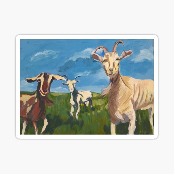 Item preview, Happy goats designed and sold by LauraJayo.