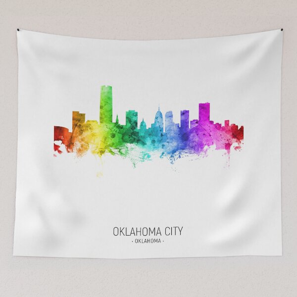 Aperçu de l'œuvre Oklahoma City Skyline créée et vendue par ArtPrints.