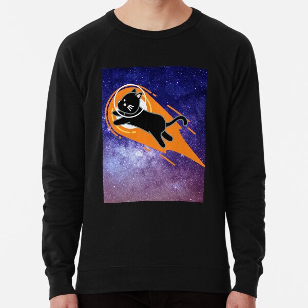 cat in the space phone case Lightweight Sweatshirt