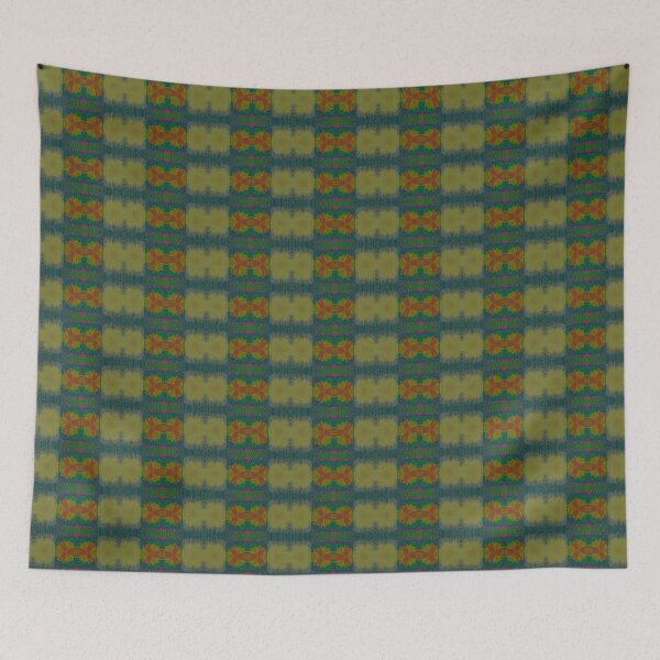 Item preview, African print Colorful yellow, blue, green, and orange colors.  designed and sold by NaniniDesigns.