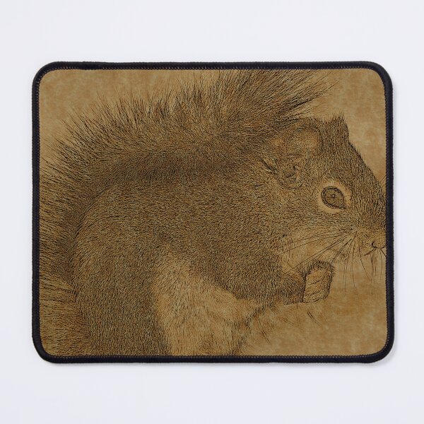 Item preview, Beautiful Red Squirrel Line Art designed and sold by ClownFishArts.