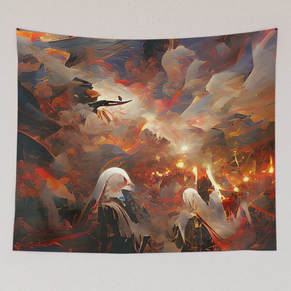 Item preview, Cloaked Crusader and Torched Village designed and sold by PlacidHinds.