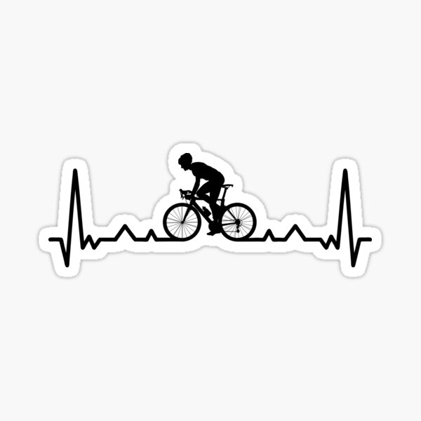 Item preview, Cycling heartbeat - Cyclist  designed and sold by pixxart.