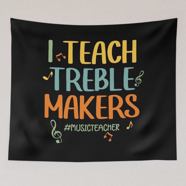 Item preview, I Teach Treble Maker Music Pun Quote  designed and sold by Primroaddesigns.