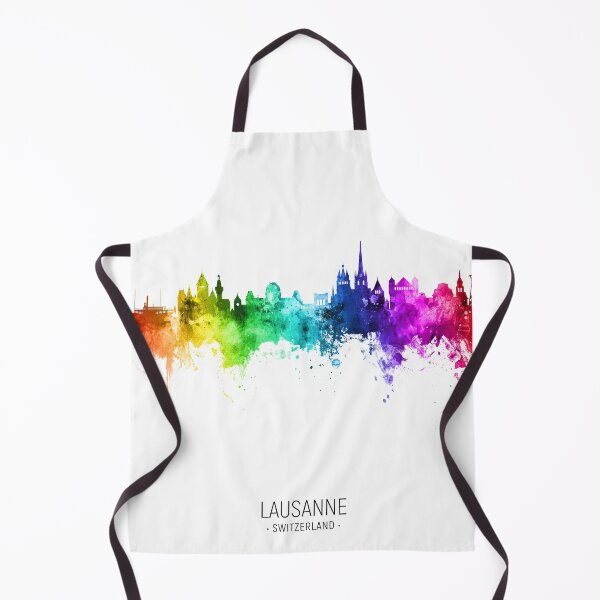Item preview, Lausanne Switzerland Skyline designed and sold by ArtPrints.