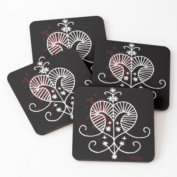 Item preview, Erzulie Veve Black White Voudun Witch Mama Erzulie designed and sold by The  Murgatroyd.