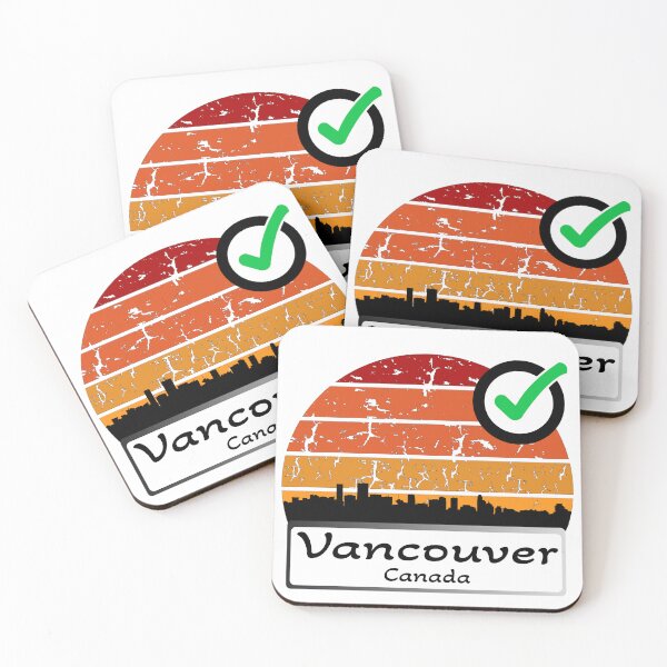 Item preview, Vancouver - Canada Skyline vintage black  designed and sold by WhereIsTravis.