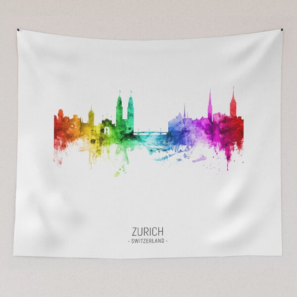 Item preview, Zurich Switzerland Skyline designed and sold by ArtPrints.