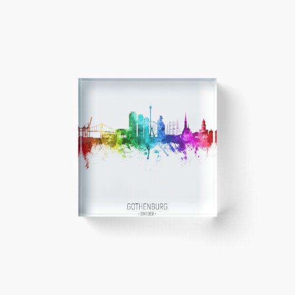 Item preview, Gothenburg Sweden Skyline designed and sold by ArtPrints.