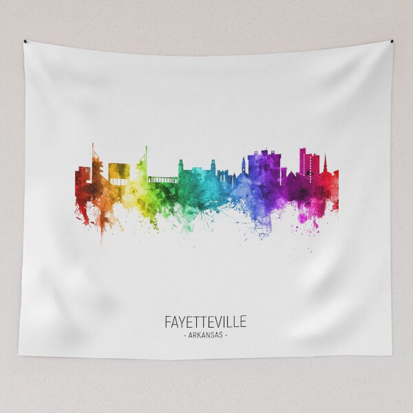 Artikelvorschau, Fayetteville Arkansas Skyline entworfen und verkauft von ArtPrints.