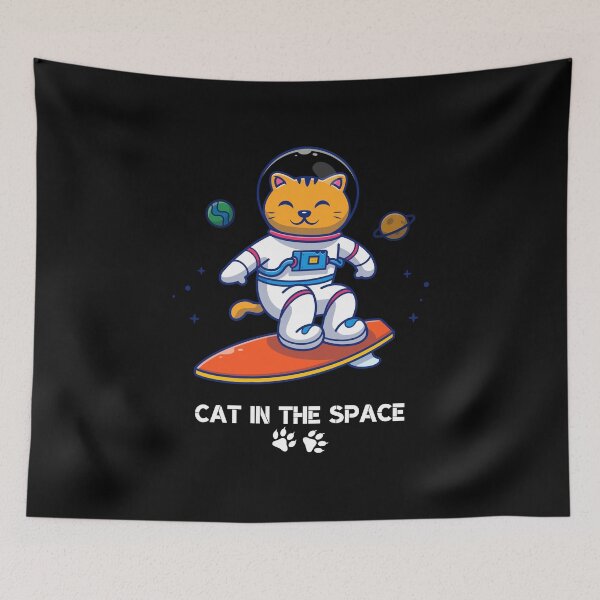 Item preview, Cat in the space Spiral Notebook and things designed and sold by Dailyanimal.