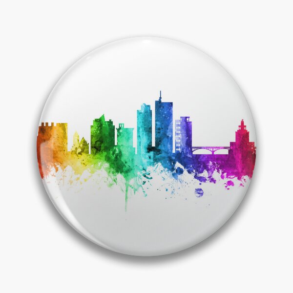Item preview, Cedar Rapids Iowa Skyline designed and sold by ArtPrints.