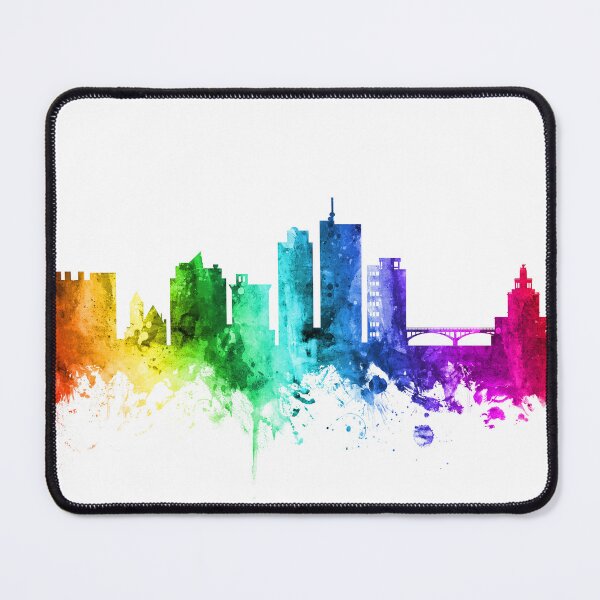 Item preview, Cedar Rapids Iowa Skyline designed and sold by ArtPrints.