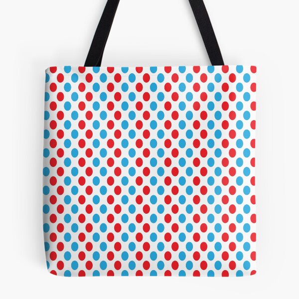 Item preview, Red and Blue Polka Dots designed and sold by ArtfulDoodler.