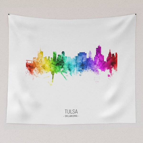 Item preview, Tulsa Oklahoma Skyline designed and sold by ArtPrints.