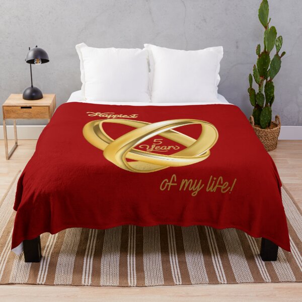 Item preview, Happiest 5 Years of My Life! (on Red) designed and sold by PawsitiveMum.