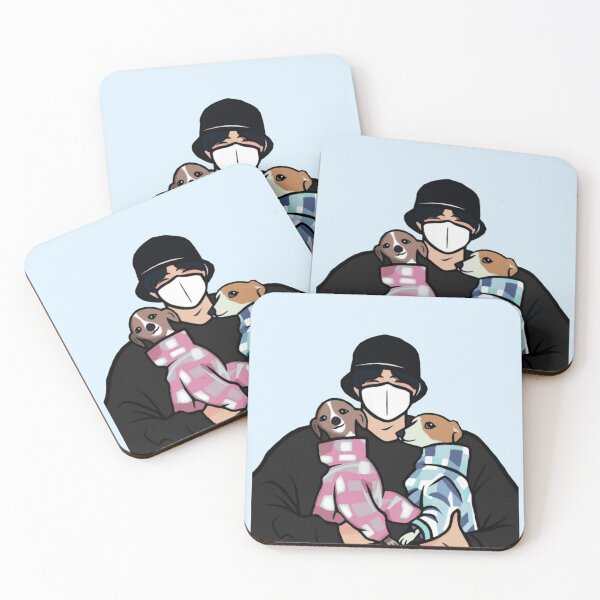 Item preview, Jeon song & Jeon paeng - Jeon Jungkook dogs designed and sold by Reets_Redbubble.