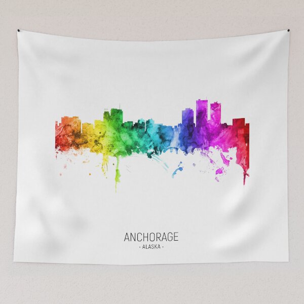Item preview, Anchorage Alaska Skyline designed and sold by ArtPrints.