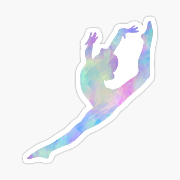 Gymnastics Leap Sticker