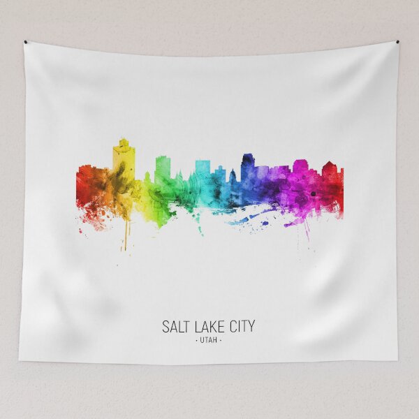 Item preview, Salt Lake City Utah Skyline designed and sold by ArtPrints.