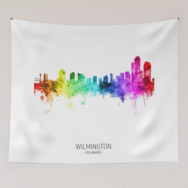 Artikelvorschau, Wilmington Delaware Skyline entworfen und verkauft von ArtPrints.