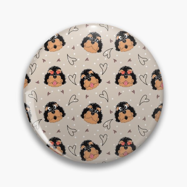 Item preview, Funny Black Tan Bernedoodle Emoji designed and sold by Lulupainting.