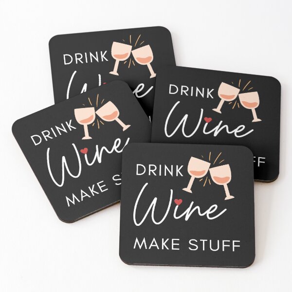 Item preview, drink wine make stuff Funny illustrator designed and sold by Mehdi Art.