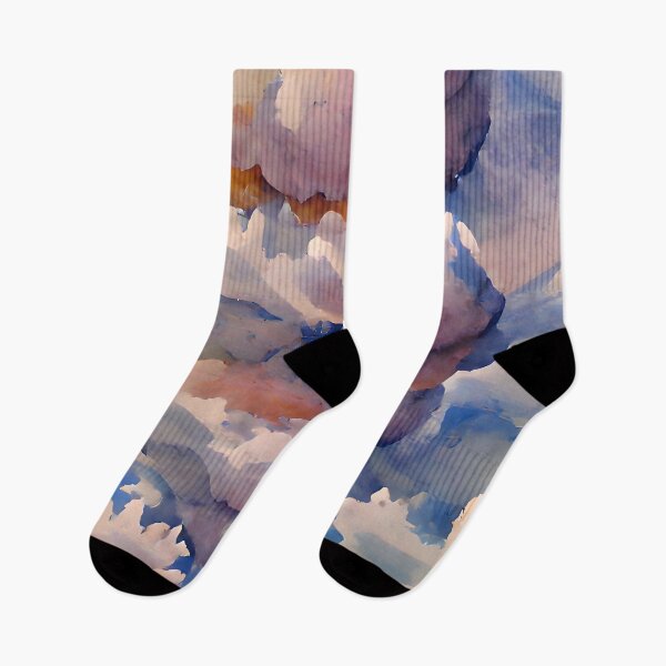 Item preview, Fluffy watercolour clouds in the sky designed and sold by yennyz.