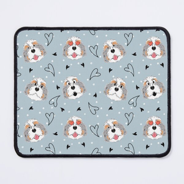 Item preview, Funny Merle Bernedoodle Emoji designed and sold by Lulupainting.