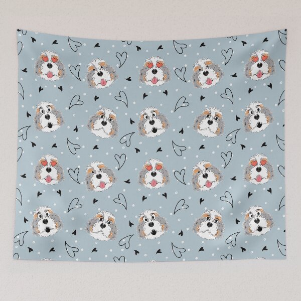 Item preview, Funny Merle Bernedoodle Emoji designed and sold by Lulupainting.