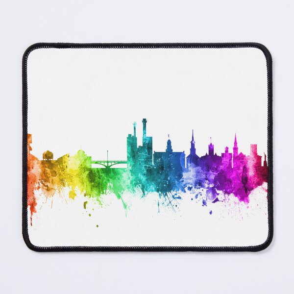Aperçu de l'œuvre Iowa City Iowa Skyline créée et vendue par ArtPrints.