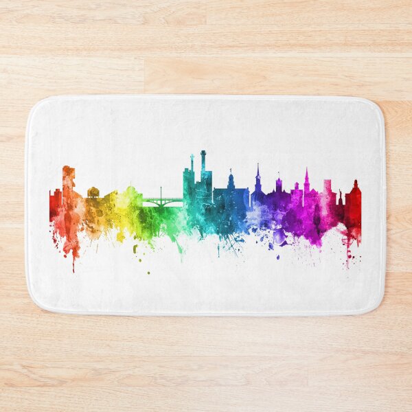 Artikelvorschau, Iowa City Iowa Skyline entworfen und verkauft von ArtPrints.