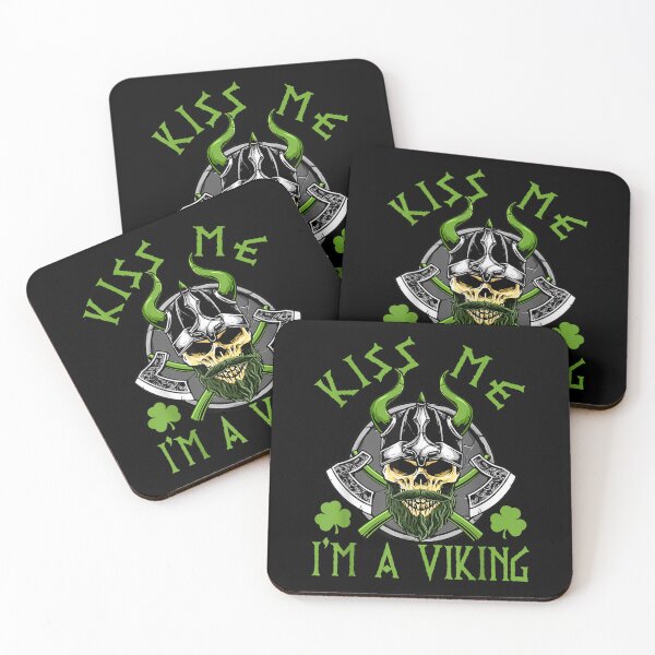 Item preview, Kiss Me I'm A Viking Lucky Pagan St Patricks Day  designed and sold by laurenm233.