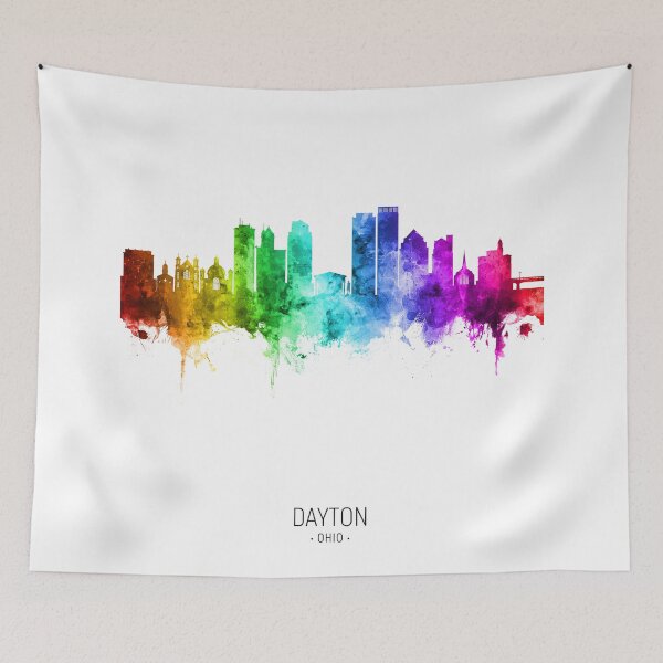 Item preview, Dayton Ohio Skyline designed and sold by ArtPrints.