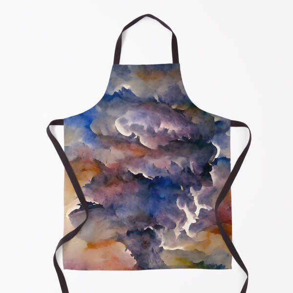 Item preview, Dramatic watercolour thunderclouds in the sky designed and sold by yennyz.