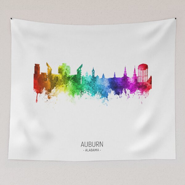 Item preview, Auburn Alabama Skyline designed and sold by ArtPrints.