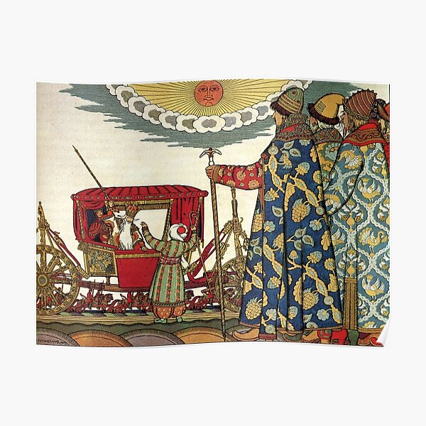 Ivan Bilibin Russian Folk Art Print The Barrel